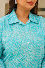 Big Size Turquoise Blue Kurti β Comfort with Style
