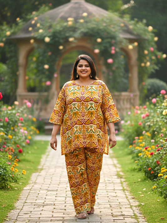 Trendy Plus Size Cotton Co-ord Set – Versatile Outfit for All Occasions