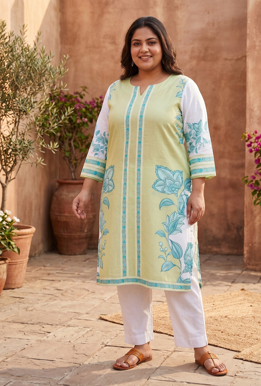 Panel Plus Size Kurta