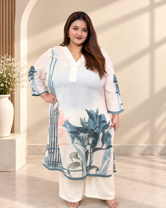 Abstraction Plus Size Kurta