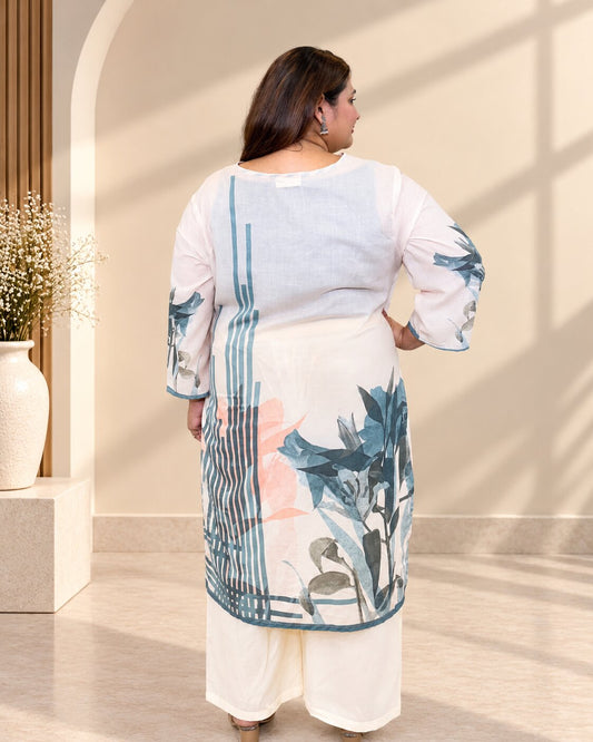 Abstraction Plus Size Kurta