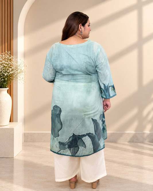 Botanical-Print Kurta