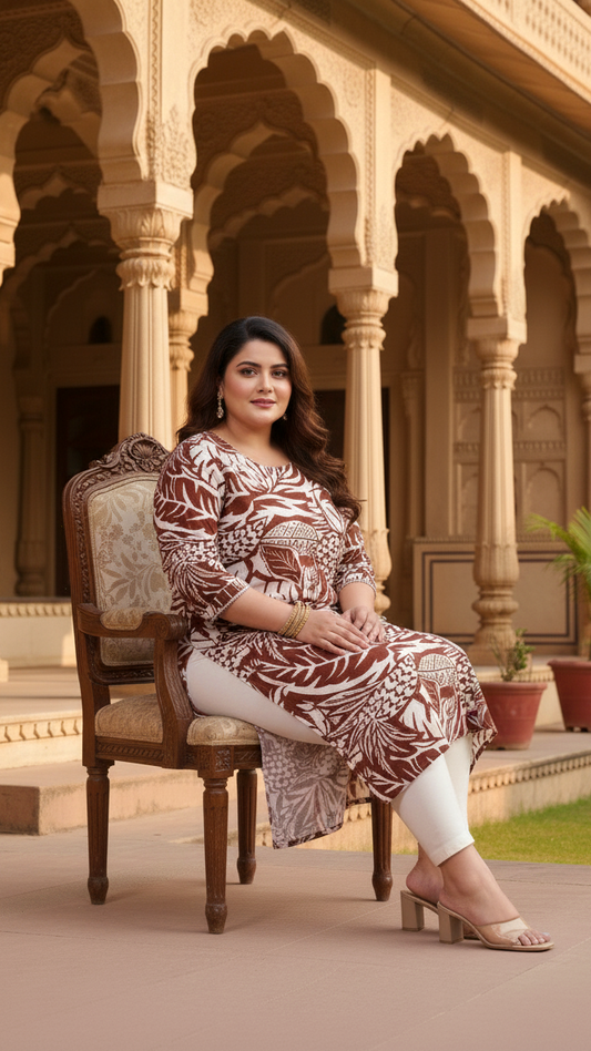 Ethnic Aura Plus Size Kurta