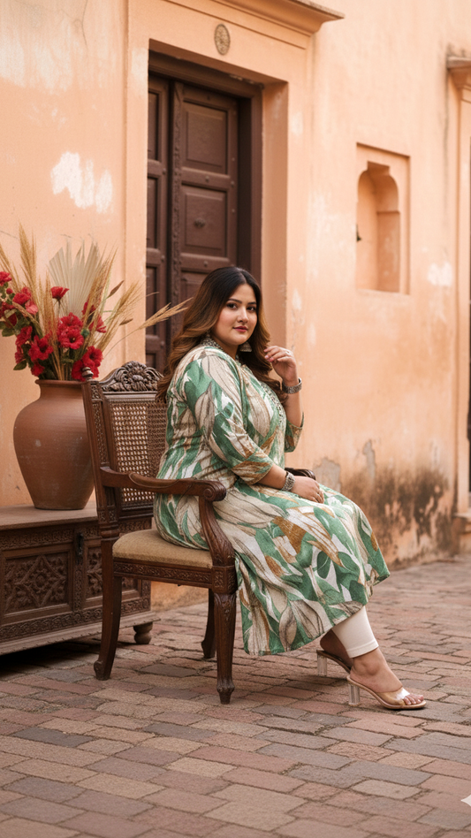 Classic Fit Plus Size Kurta