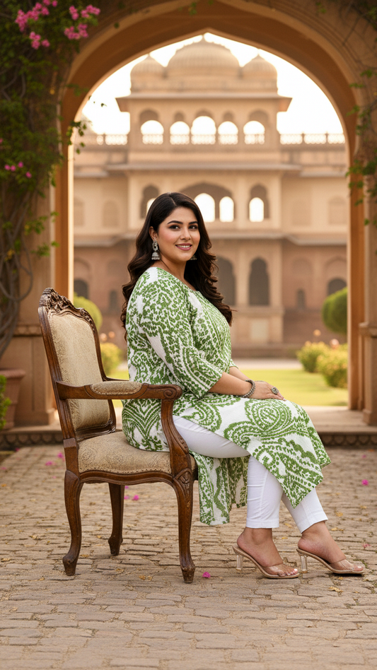 Festive Glow Plus Size Kurta
