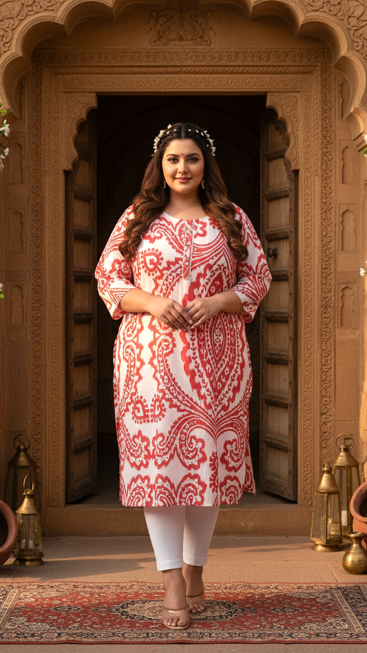 Chic Style Plus Size Kurta
