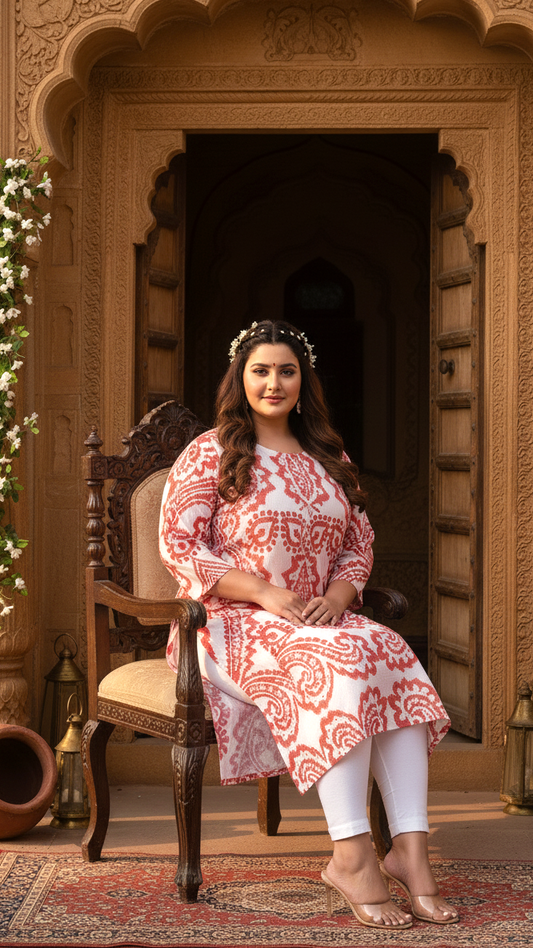 Chic Style Plus Size Kurta