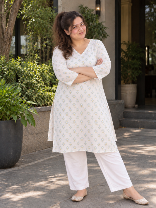 Zari Buti Kurti