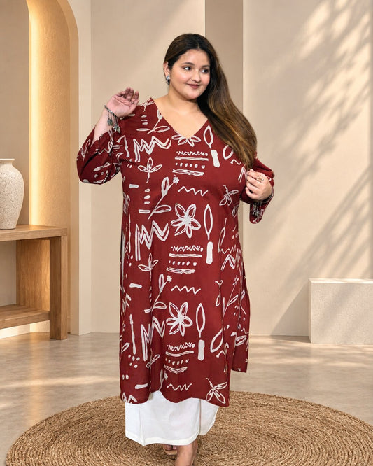 Kalamkari Rekha Kurti
