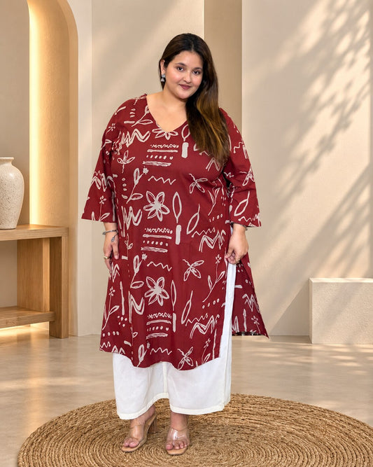 Kalamkari Rekha Kurti