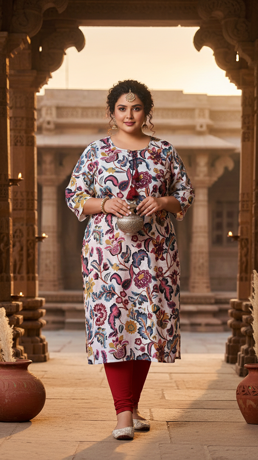 Classic Charm Plus Size Kurta