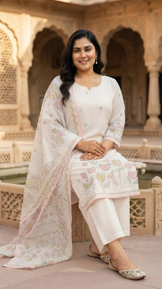 Gulbahaar Cotton Kurta Set