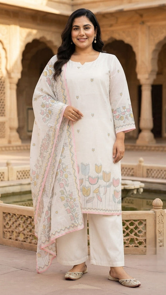Gulbahaar Cotton Kurta Set