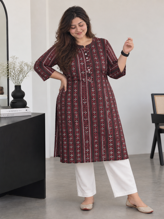 Rekha Ikat Kurti