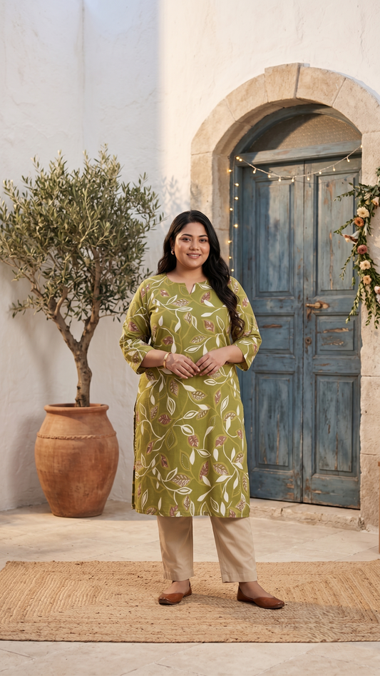 Patrika Leaf Kurti