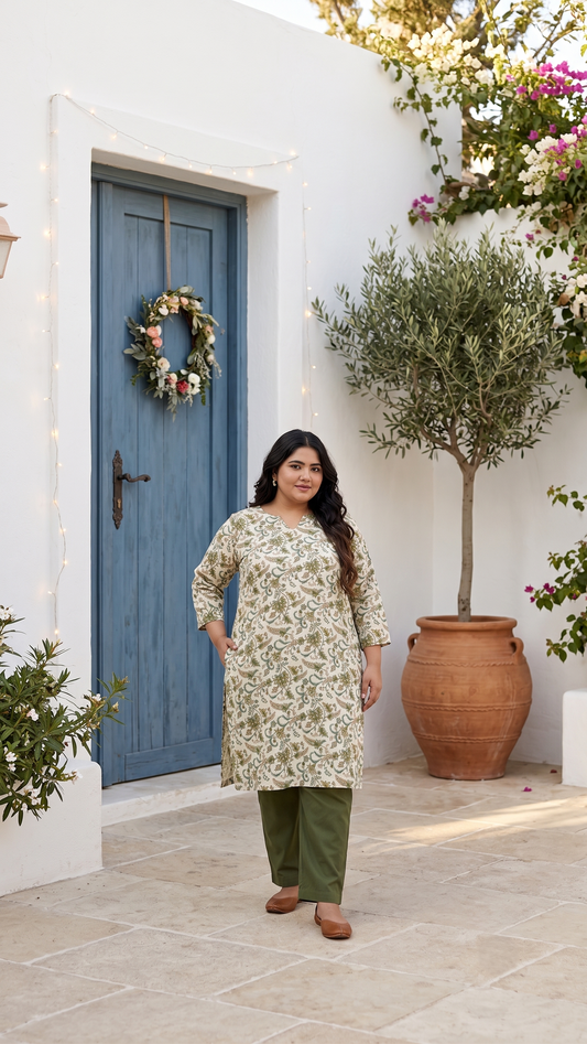 Harit Floral Kurti