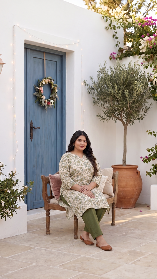 Harit Floral Kurti