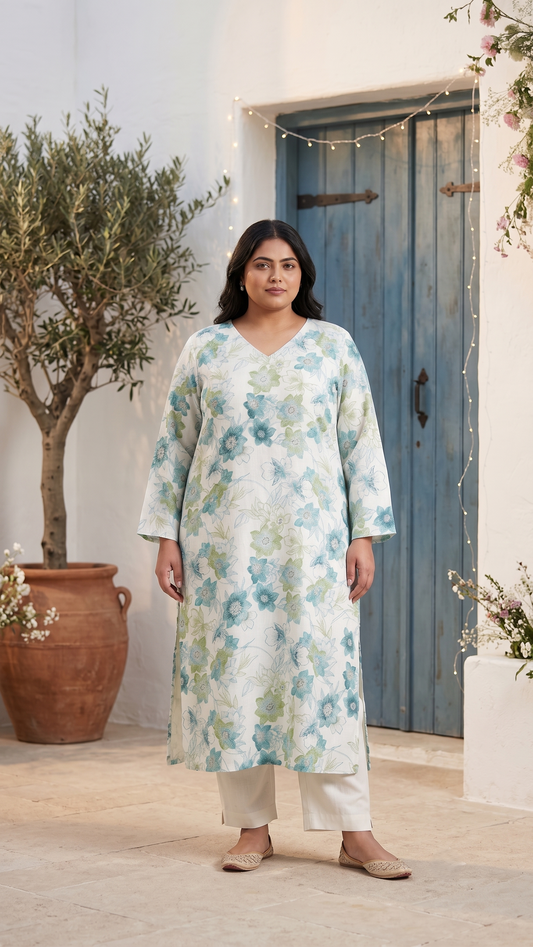 Neer Floral Kurti