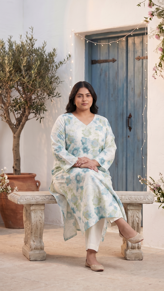 Neer Floral Kurti