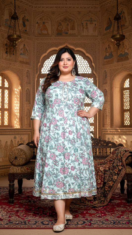 Royal Charm Plus Size Party Wear Gown