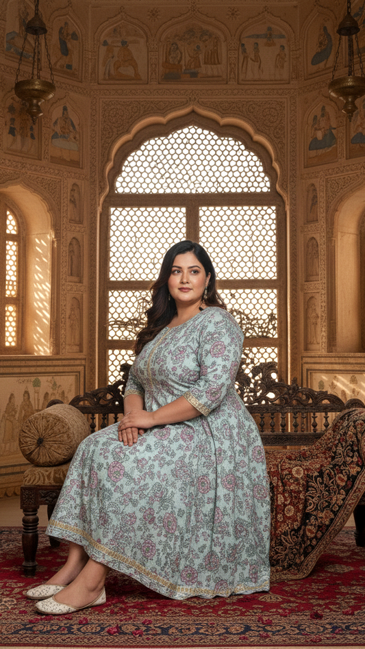 Royal Charm Plus Size Party Wear Gown