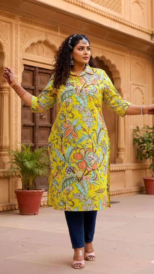 Modern Fusion Plus Size Kurta