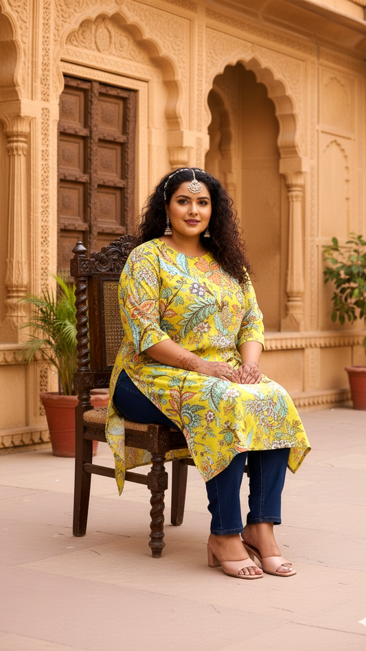 Modern Fusion Plus Size Kurta