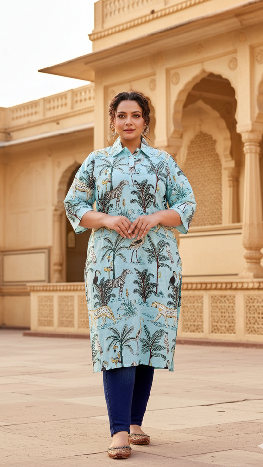 Ethnic Harmony Plus Size Kurta