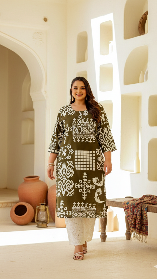 All-Day Style Plus Size Kurta