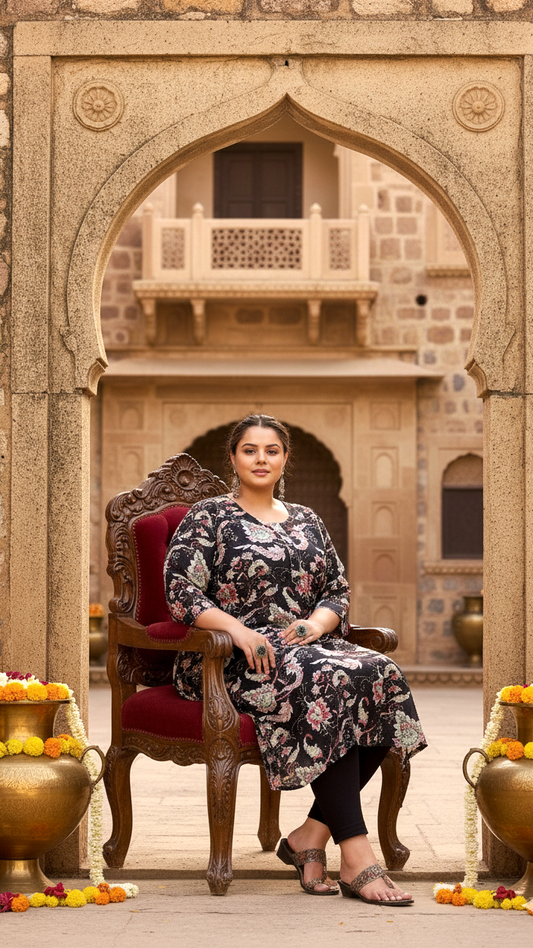 Elegant Festive Plus Size Kurta