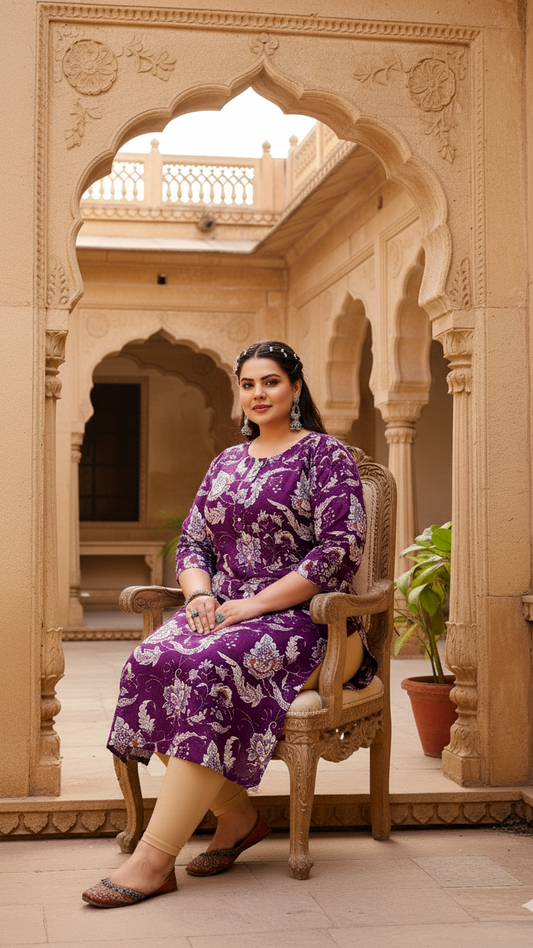 Ethnic Bloom Plus Size Kurta
