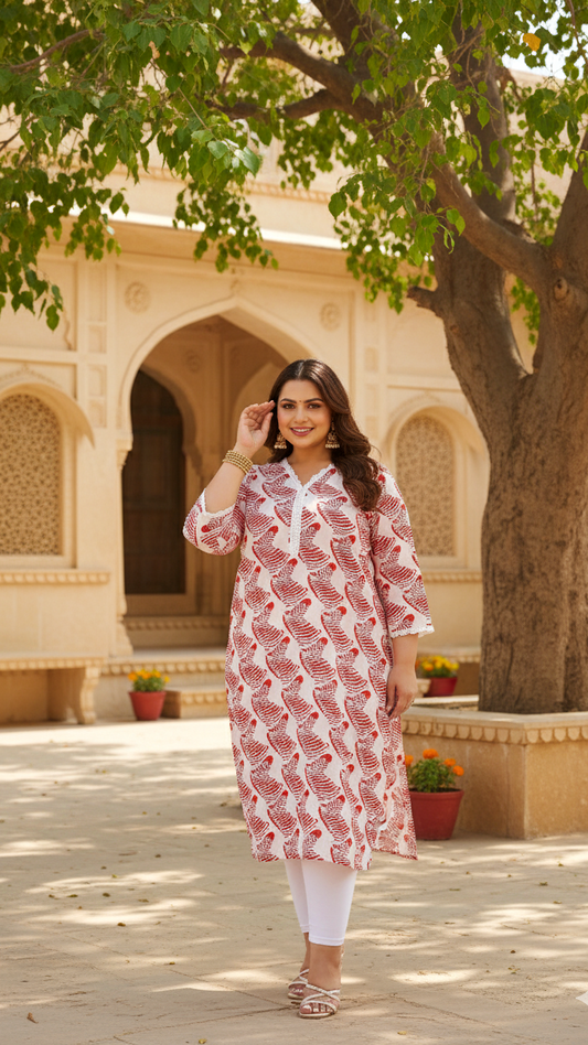 Royal Essence Plus Size Kurta