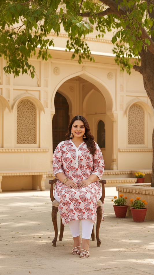 Royal Essence Plus Size Kurta