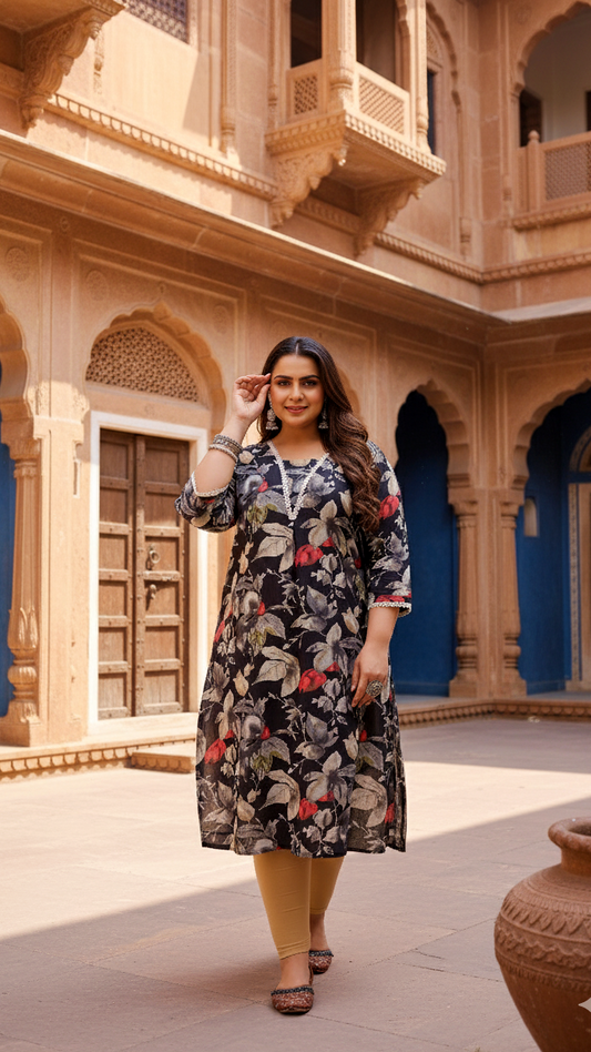 Breezy Look Plus Size Kurta