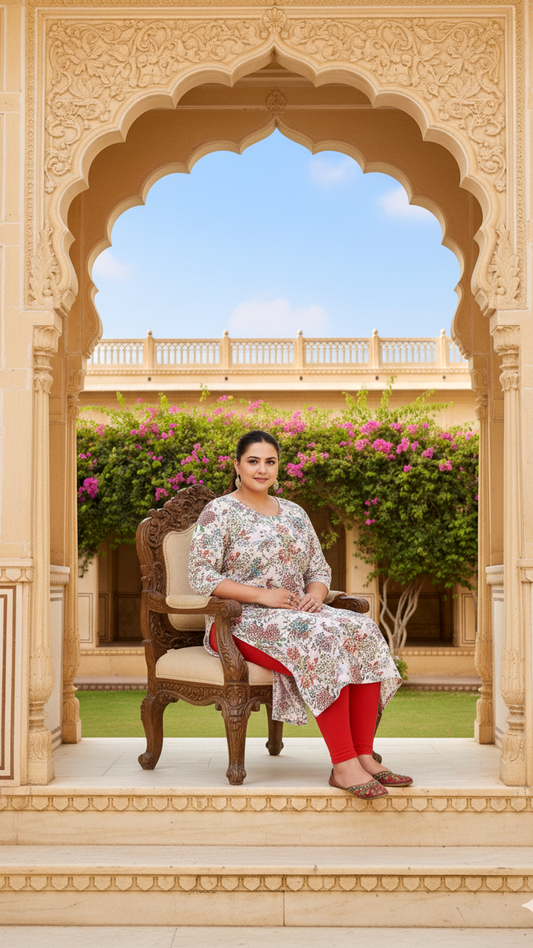 Celebration Wear Plus Size Kurta