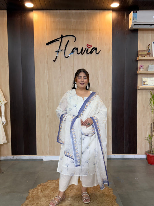 Neel Pushp Cotton Kurta Set