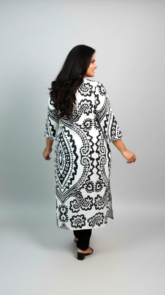 Plus Size Printed Kurta