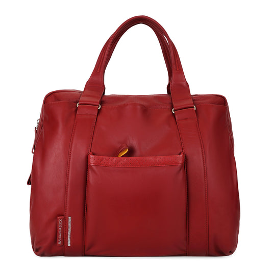 Mandarina Duck Grace Collection Limited Edition Red Geniune Leather Laptop Bag