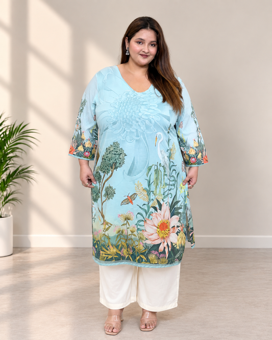 Aqua Plus Size Kurta