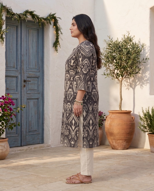 Ikat Shyama Kurti