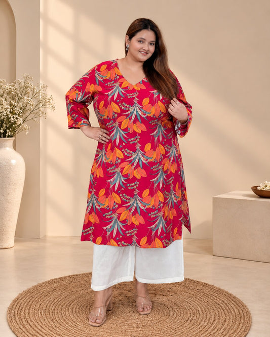 Sindoori Leaf Kurti