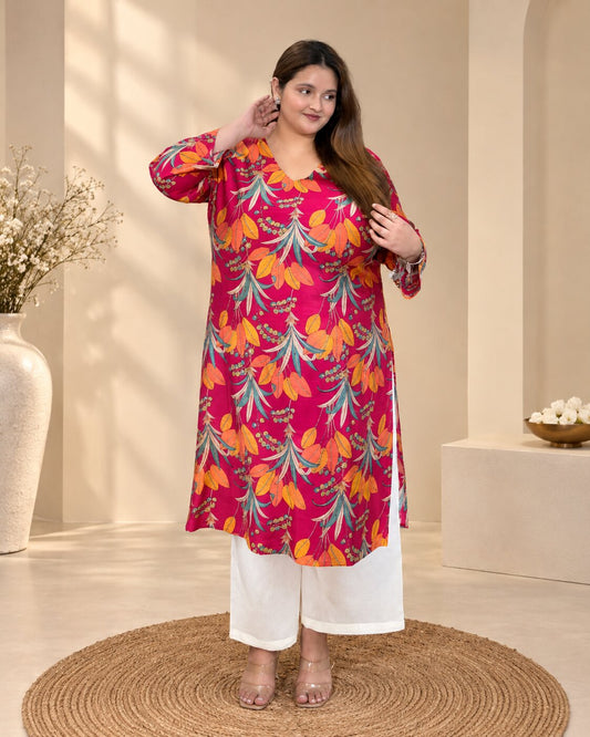 Sindoori Leaf Kurti