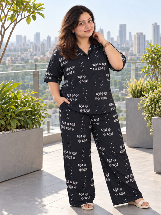 Noir Sanskriti Cotton Co-ord Set – Heritage Luxe Ethnic Ensemble